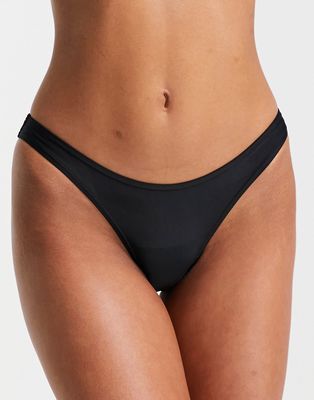 Figleaves rene brazilian high leg bikini briefs in black