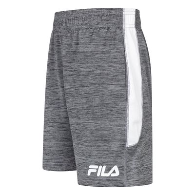 Fila Boys Space Dye Performance Shorts in Grey Panther