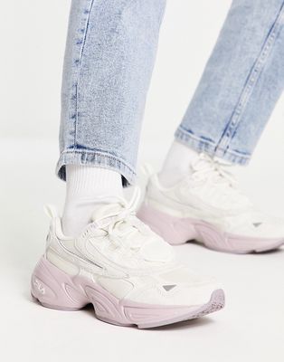 Fila hypercube sneakers in lilac & white-Purple