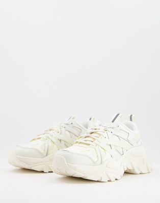 Fila interation sneakers in off white