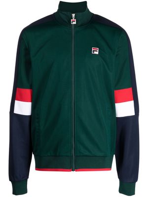 Fila logo-patch bomber jacket - Green