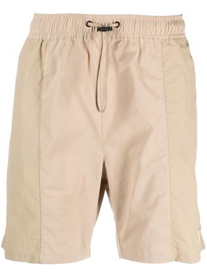 Fila logo-patch drawstring shorts - Brown