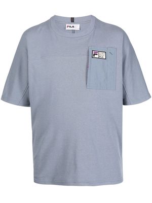 Fila logo-patch short-sleeve T-shirt - Blue