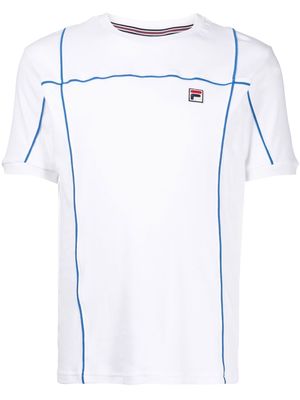 Fila logo-patch short-sleeved T-shirt - White