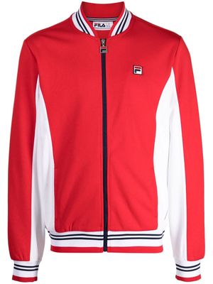 Fila logo-patch zipped sweatshirt - Red