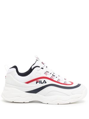 Fila logo-print chunky-sole sneakers - White