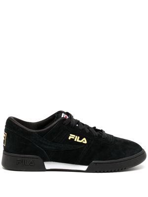 Fila logo-print low-top sneakers - Black