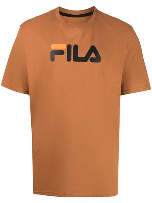 Fila logo-print T-shirt - Brown