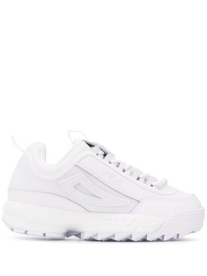 Fila perforated detail sneakers - White