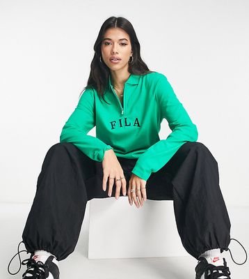 Fila ribbed varsity rugby top in green