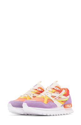 FILA Sandenal Orbit Sneaker in Orange/Crocus/Gardenia