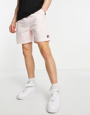 Fila shorts with logo in pink