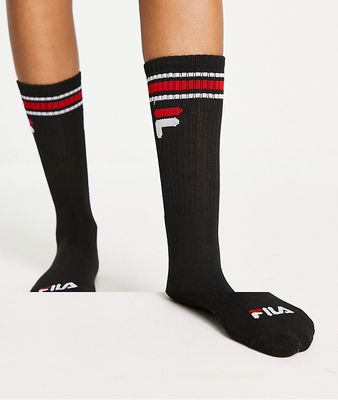 Fila socks in black 3 pack