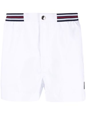 Fila striped short-shorts - White