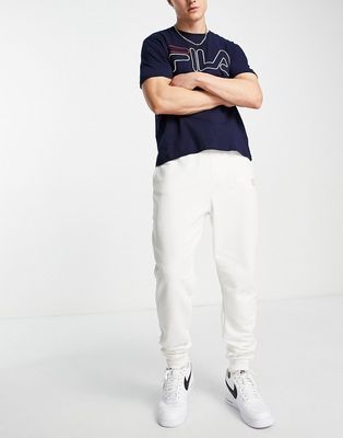Fila sweatpants with logo in white