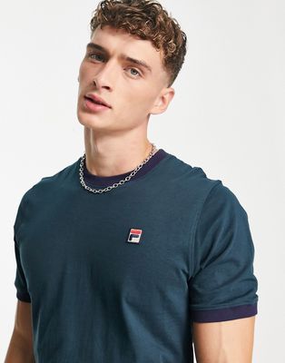 Fila T-shirt with branding in green