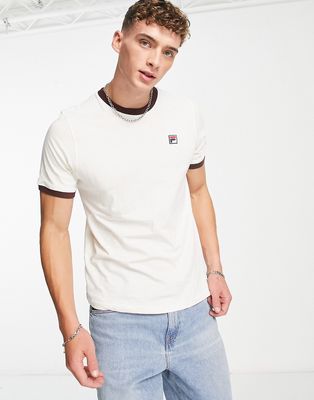 Fila T-shirt with branding in off white-Neutral
