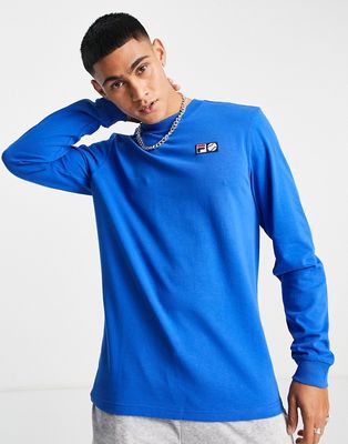 Fila tennis club long sleeve top with back print in blue
