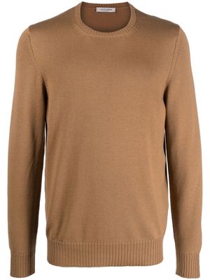 Fileria crew-neck knitted jumper - Brown