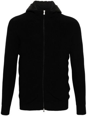 Fileria detachable-hood virgin wool jacket - Black