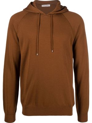 Fileria drawstring-fastening long-sleeved hoodie - Brown