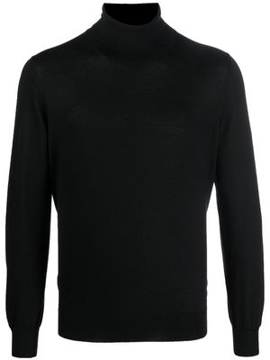 Fileria fine-knit roll-neck jumper - Black