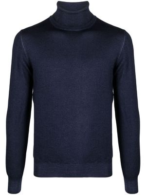Fileria fine-knit virgin wool jumper - Blue
