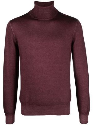 Fileria fine-knit virgin wool jumper - Red