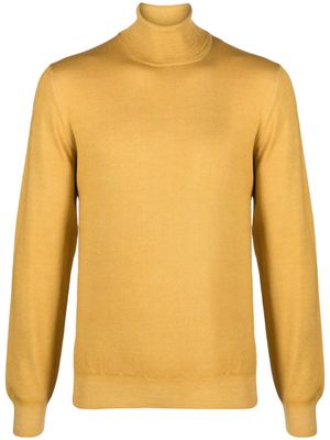 Fileria fine-knit virgin wool jumper - Yellow