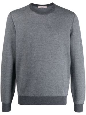 Fileria melange-effect crew-neck jumper - Grey