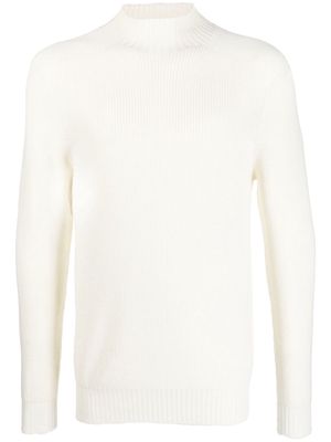 Fileria rib-knit high-neck jumper - White