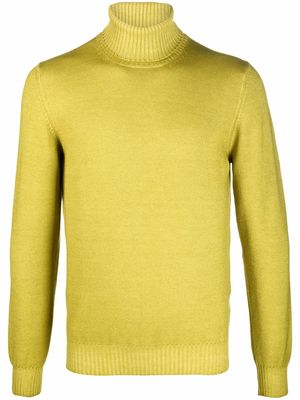 Fileria roll-neck knitted jumper - Green
