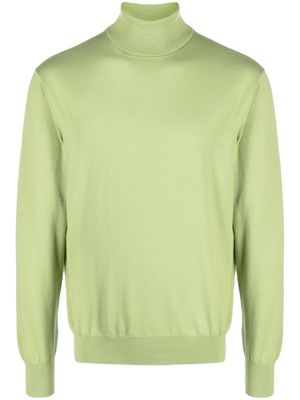 Fileria roll-neck virgin-wool jumper - Green