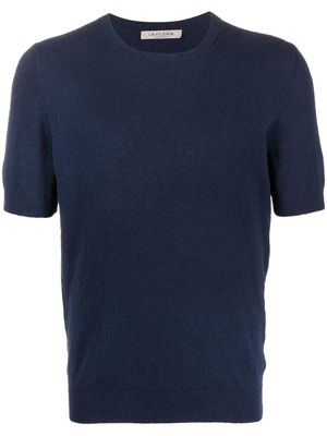 Fileria short-sleeve knitted T-shirt - Blue