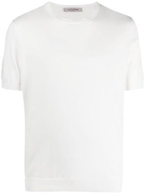 Fileria short-sleeved cotton jumper - White