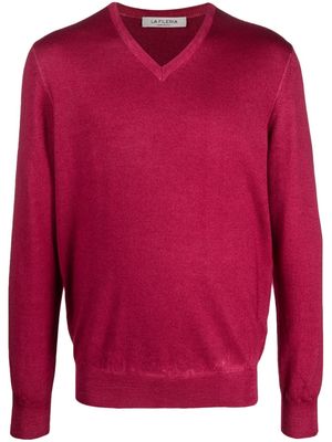 Fileria V-neck wool jumper - Pink