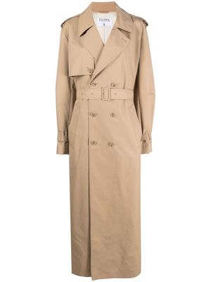 Filippa K belted double-breasted trench coat - Brown