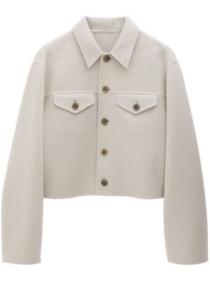 Filippa K button-down cropped jacket - Neutrals