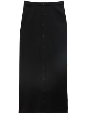 Filippa K buttoned knitted maxi skirt - Black