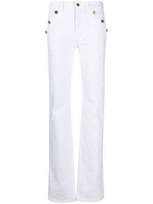 Filippa K buttoned straight-leg jeans - White