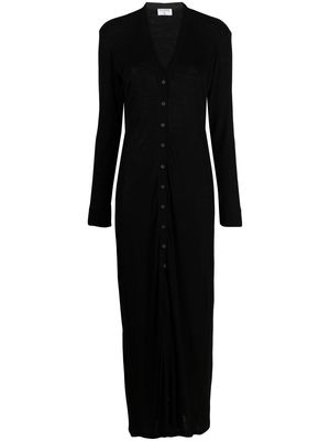 Filippa K buttoned-up knitted dress - Black