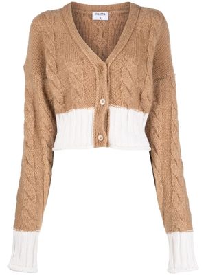 Filippa K cable-knit cropped cardigan - Neutrals