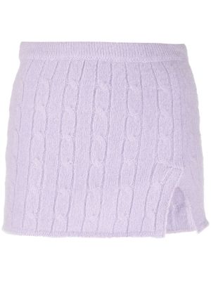 Filippa K cable-knit mini skirt - 8702 PASTEL LILAC