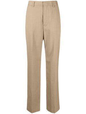 Filippa K Cara straight-leg flannel trousers - Neutrals