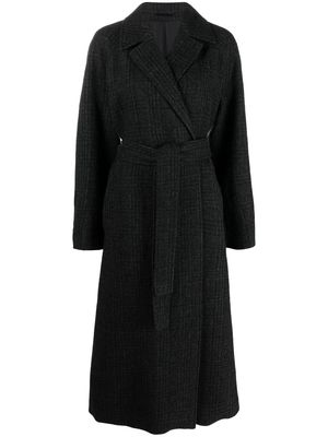 Filippa K check-pattern long-length coat - Grey