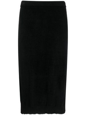 Filippa K chenille-knit midi skirt - 1433 BLACK