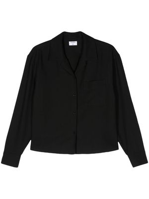Filippa K crepe cropped lyocell shirt - Black