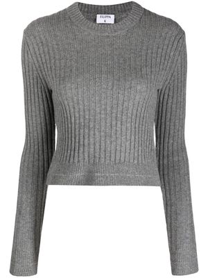 Filippa K crew-neck ribbed wool sweatshirt - Grey
