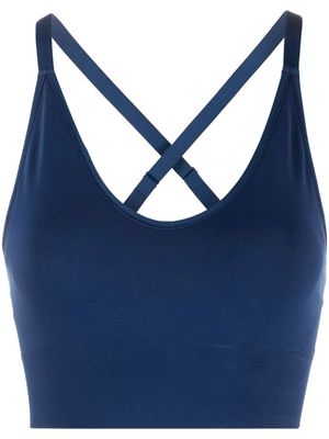 Filippa K cross-strap seamless sports bra - Blue