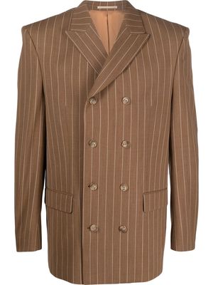 Filippa K double-breasted pinstripe blazer - Brown